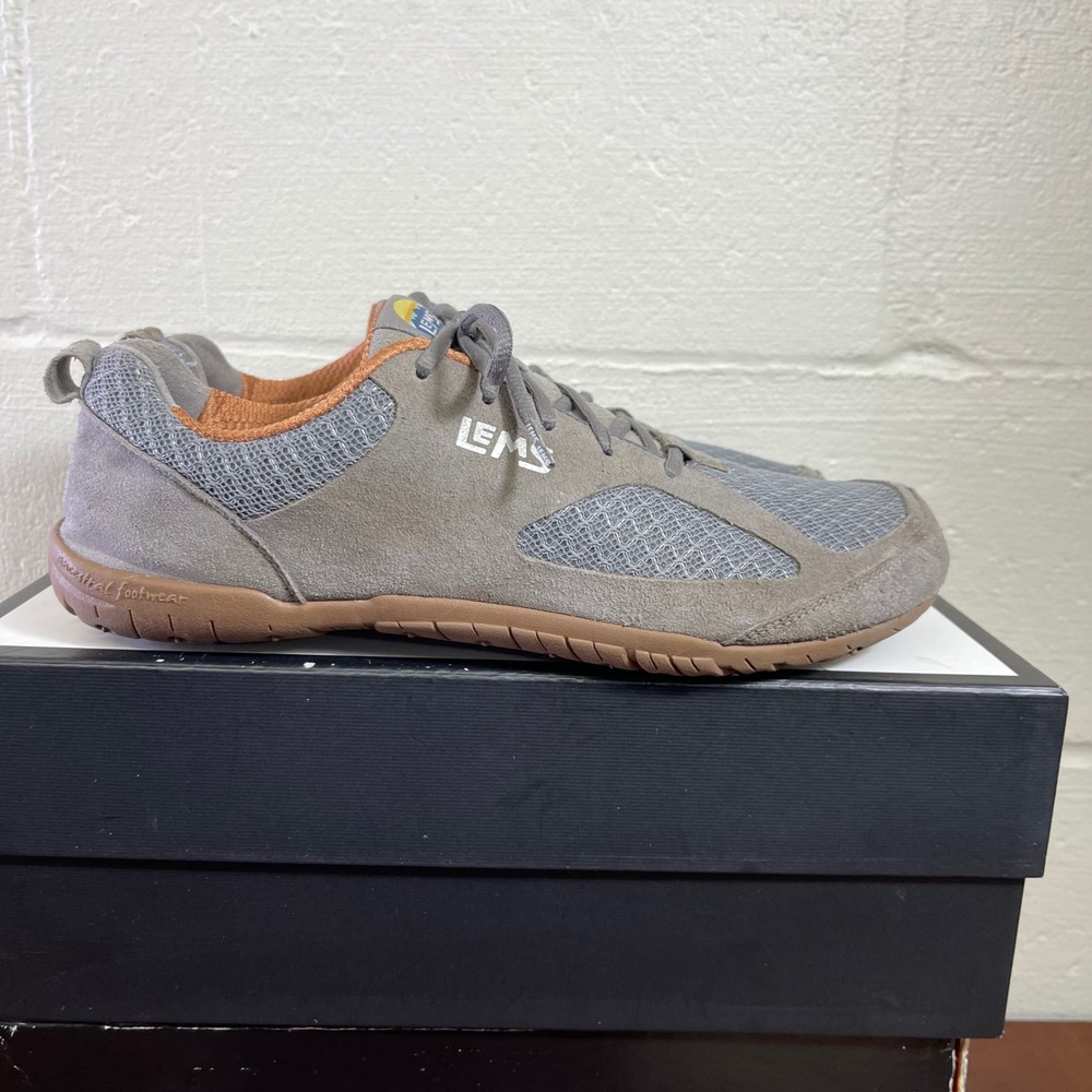 Lems Primal 2 Slate Gray Minimalist Barefoot Zero Drop Athletic Sneaker Mens 12